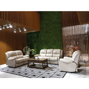 Contemporary Living room leather furniture Home Theater Lounge Leather Power recliner sofa with USB charging