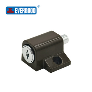 EVERGOOD China T-shaped window / door handle jammer sash lock handle latch child protection zinc alloy safety window lock