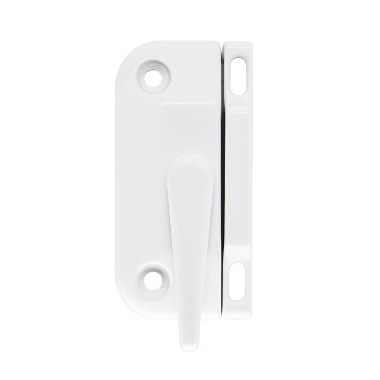 Aluminum Alloy Sliding glass Door Latch Lock with Keys Single Lock Hook