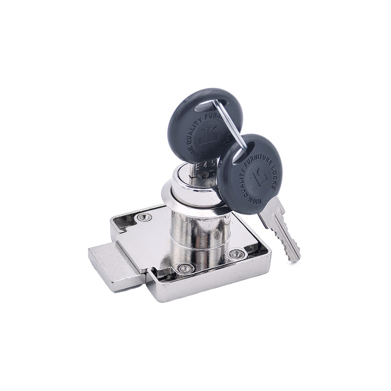 EVERGOOD Top Quality Zinc Zlloy Drawer lock Chrome Plated Drawer Lock Furniture Hardware Office Metal Desk Drawer Lock