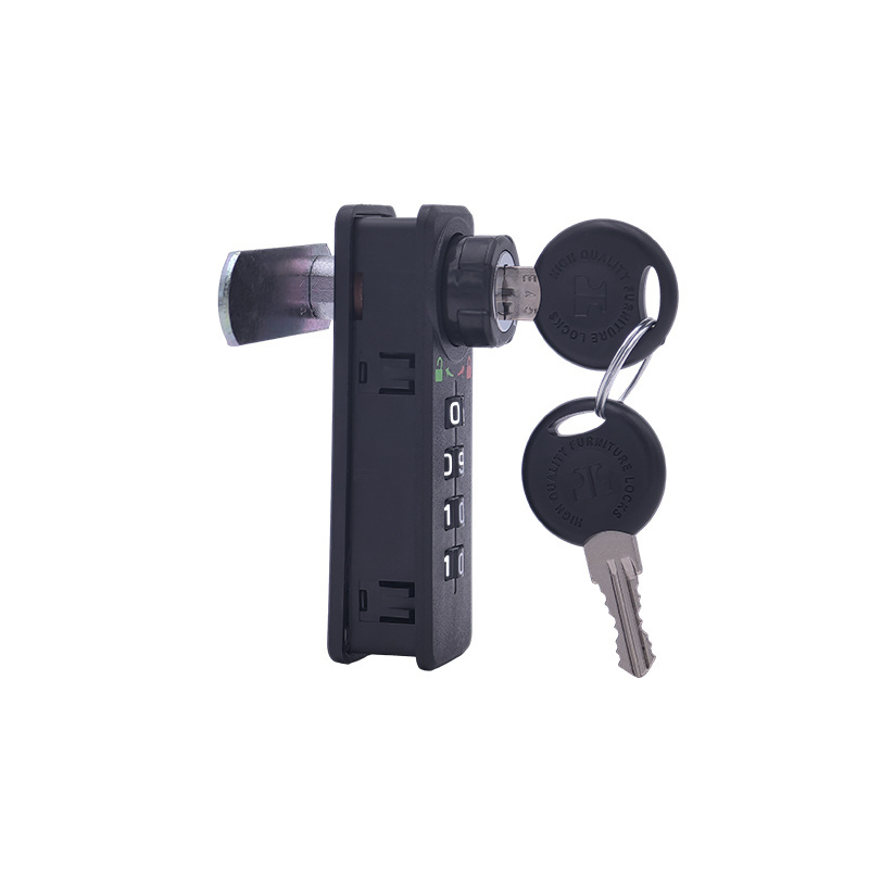 High Performance 4 Digit Mechanical Combination Lock Gym Hybrid Digital High Security Combination Lock with Locker Key