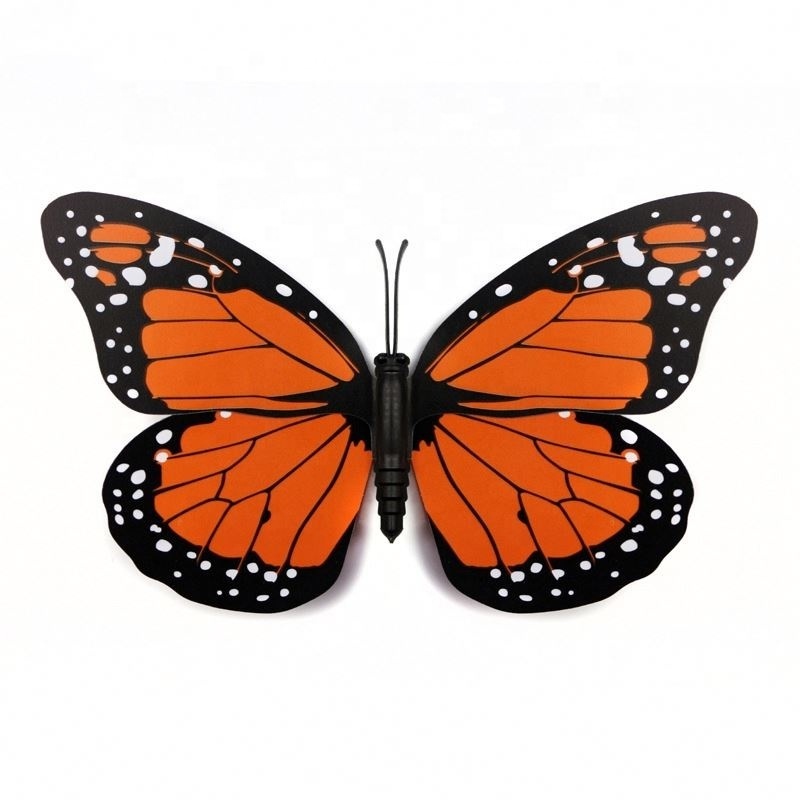 Monarch butterfly for wedding decorations Halloween decorations ready stock Artificial feather butterflies