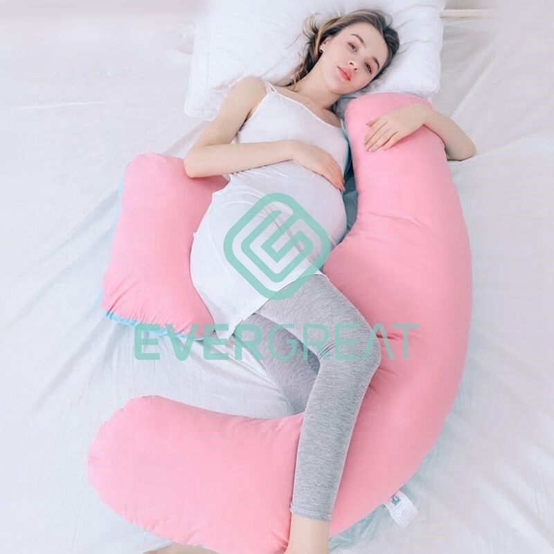 100% cotton Pregnant woman pillow  Easy to disassemble Pregnancy body pillow Machine washable U-shape maternity pillow