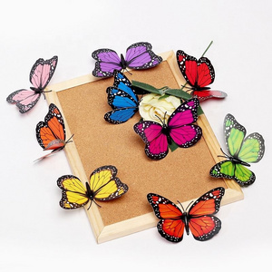 Monarch butterfly for wedding decorations Halloween decorations ready stock Artificial feather butterflies