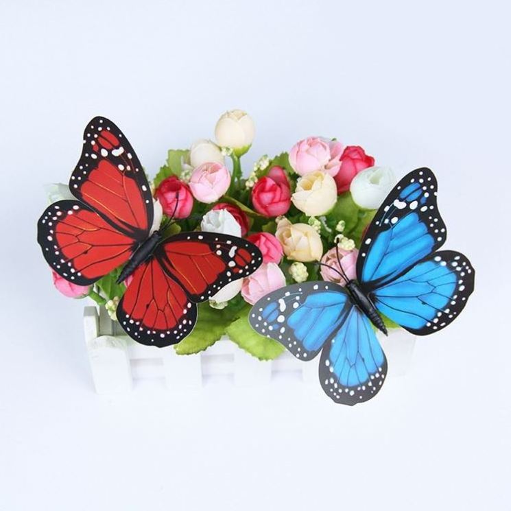 Halloween Butterfly Wall Decor Artificial Monarch Butterfly Magnetic Butterfly Decor 3D Monarch Wall Decal KD2661