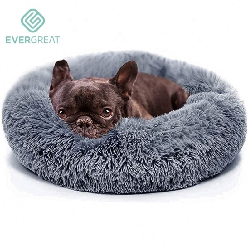 Home Winter Warm Paw Shape Grey Best Dog Bed Washable Cover Soft Fur Pad Mat Cotton Pet Cat Anti Anxiety Bed