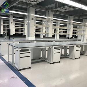 Customized Laboratory Furniture Lab Bench Working Table Medical Laboratory Cabinet Workbench Casework