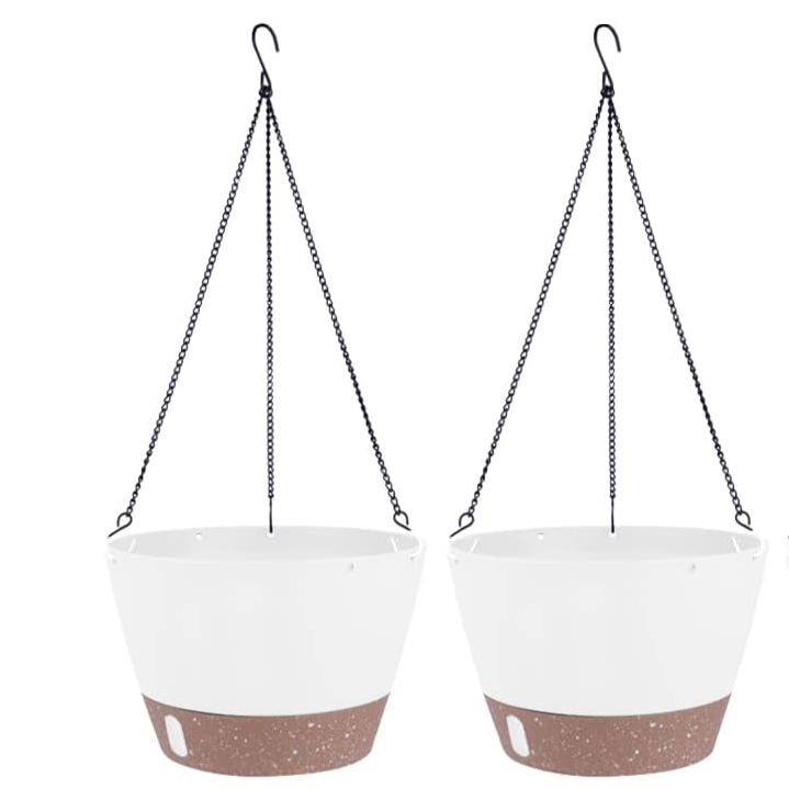 Hanging Planters Home Garden Colorful Round Plastic Hanger hanging plastic basket for flower pots