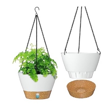 Hanging Planters Home Garden Colorful Round Plastic Hanger hanging plastic basket for flower pots