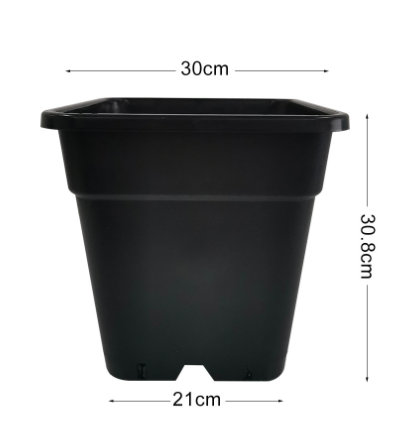 Container Durable Agricultural Square Nursury Seeding Plastic 1 2 3 5 7 Gallon Grass Plant Pots&Planter