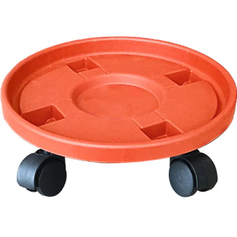 Flower Pot Trays  With Wheels, Plastic  Pot carry tray