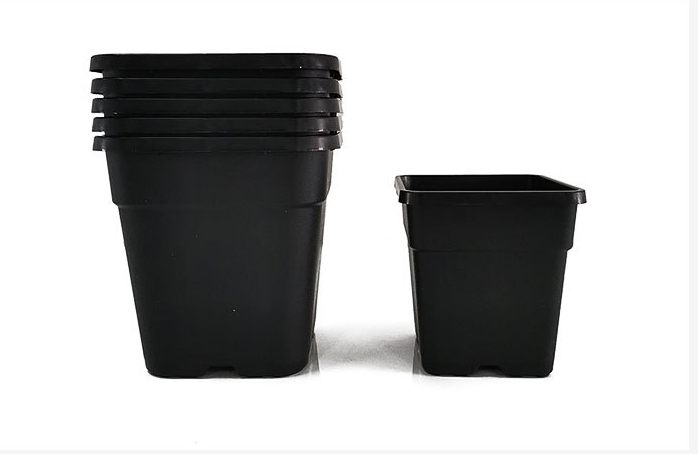 Container Durable Agricultural Square Nursury Seeding Plastic 1 2 3 5 7 Gallon Grass Plant Pots&Planter