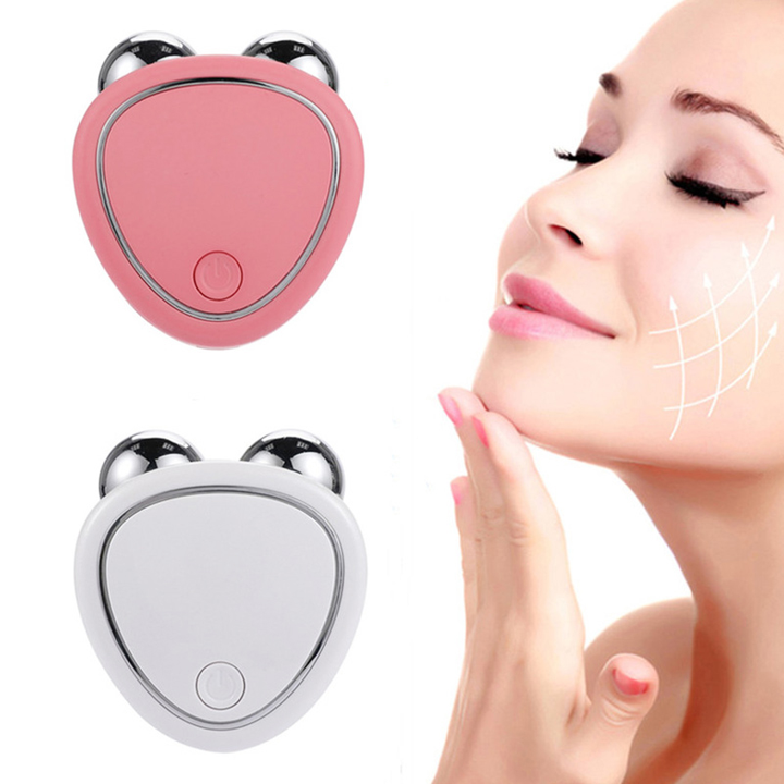 microcurrent v shape lift skin tightening lifting multi-function beauty equipment 3d roller face ems facial massager