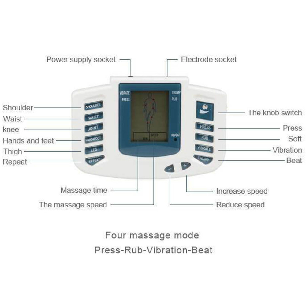 professional acupressure foot slippers sandals shoes tense massage machine ems tens cervical massager