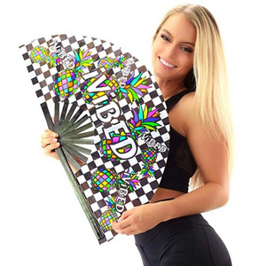 Festival  Gift Craft   Chinese Kung Fu Tai Chi Large decorative  Hand Folding Fan for Men/Women