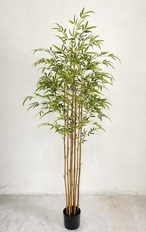 EG-J104 Manufacturing Green Leaf Plants Artificial Bamboo Plants Indoor Pot Decoration