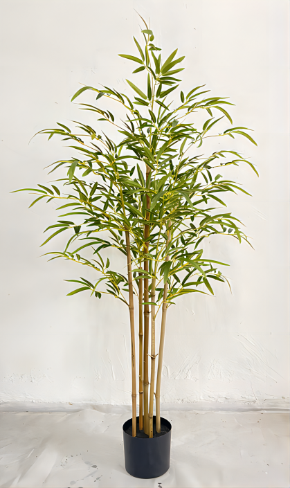 EG-J104 Manufacturing Green Leaf Plants Artificial Bamboo Plants Indoor Pot Decoration