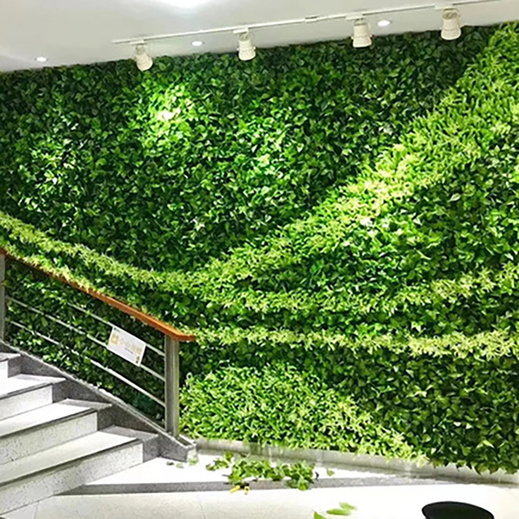 EG-A189 Good Price Milan Grass Outdoor Flower 3d Flower Wall Backdrop Artificial Boxwood Wall