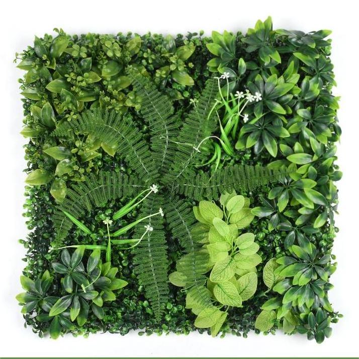 EG-G168 Artificial Boxwood Grass Backdrop Panels Leaves Privacy Greenery Wall Fence Panel