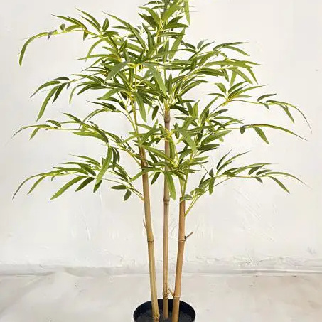 EG-J104 Manufacturing Green Leaf Plants Artificial Bamboo Plants Indoor Pot Decoration