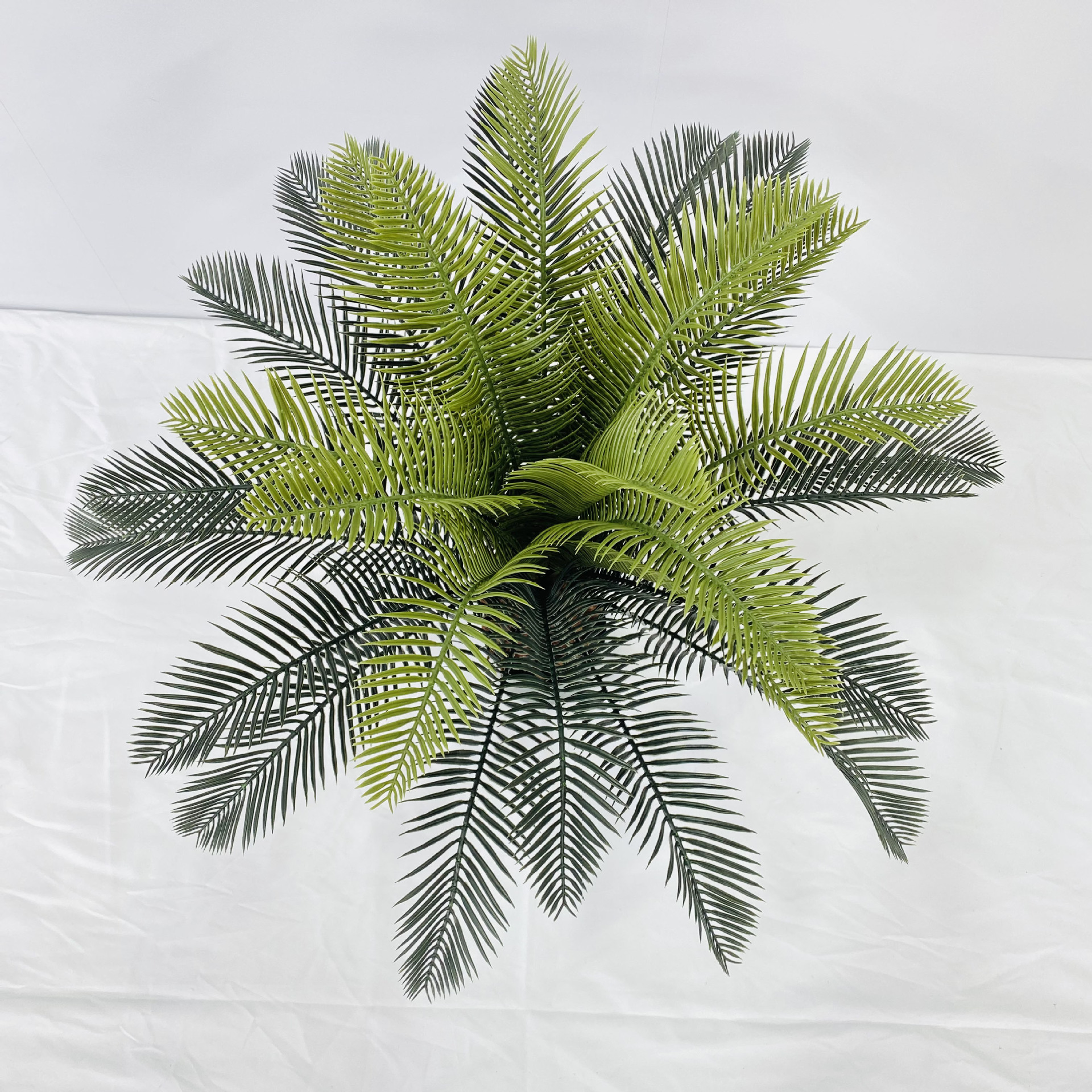 EG-J344 Customized Size Big Tropical Plant Home Bonsai with Potted Artificial Sago Cycas Palm Tree