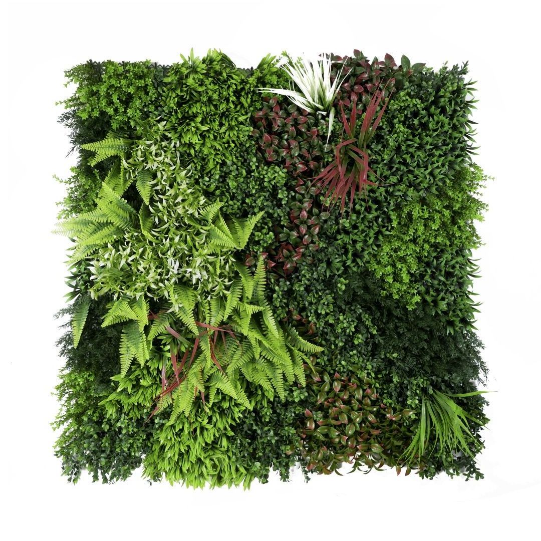 EG-J158 1m*1m Indoor Outdoor Decor Anti-UV Artificial Plant Panel Faux Grass Artificial Green Grass Wall