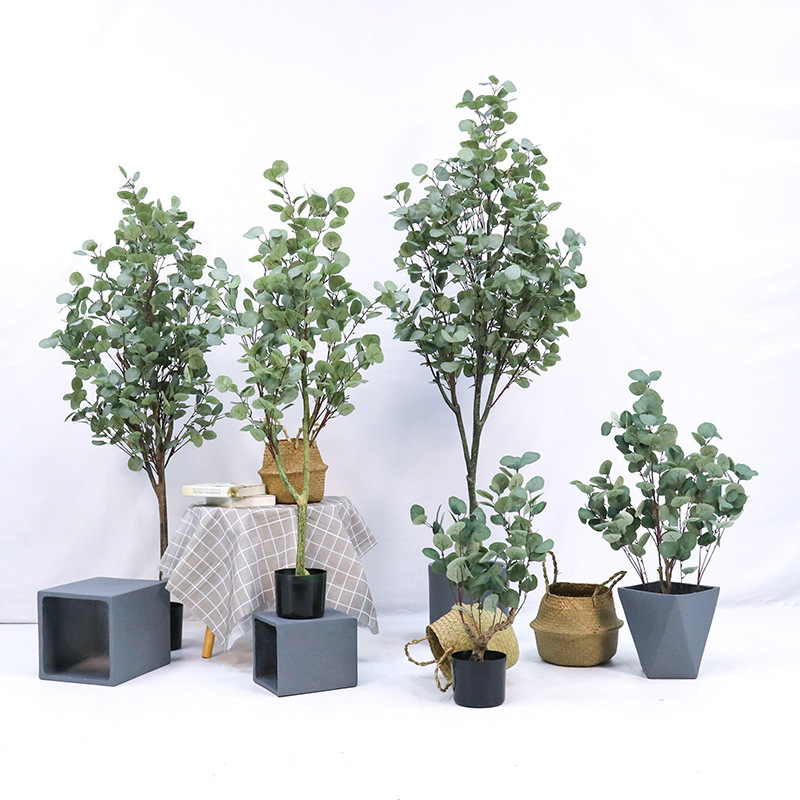 P012 Artificial Plants Tree Decor Bonsai Tree Plastic Plants Pots Fake Plants Garden Landscaping Modern Indoor Palm Contemporary