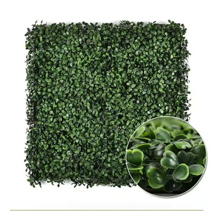 EG-A189 Good Price Milan Grass Outdoor Flower 3d Flower Wall Backdrop Artificial Boxwood Wall