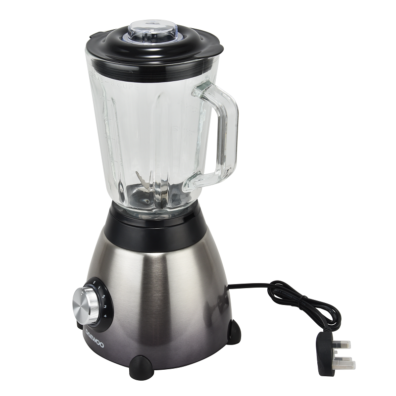 EVERGREEN 1200 Blender with Professional Tritan Jar and Food Processor attachment, Metallic Grey