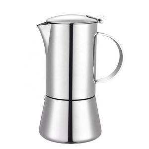 Stainless Steel Italian Coffee Maker for Camping or Home Moka Pot Italian Coffee Maker Classic Cafe Percolator Maker