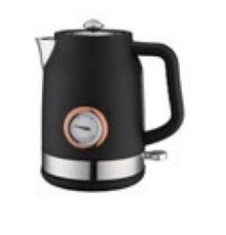 EVERGREEN Electric Kettle with Thermometer Stainless Steel 1.5L 1000W Cordless Tea Pour Over Coffee Gooseneck Kettle, Hot Water