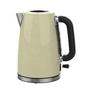 1.7L Home Appliances Portable Electric Kettle with LED Indicator Auto Shut-off Stainless Steel Tea Water Kettle Cream