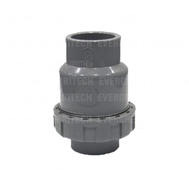 9702-2 1/2-4inch plastic union non return valve swing check valve