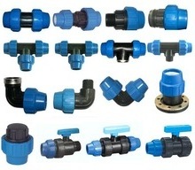 PP HDPE water pipe compression fitting