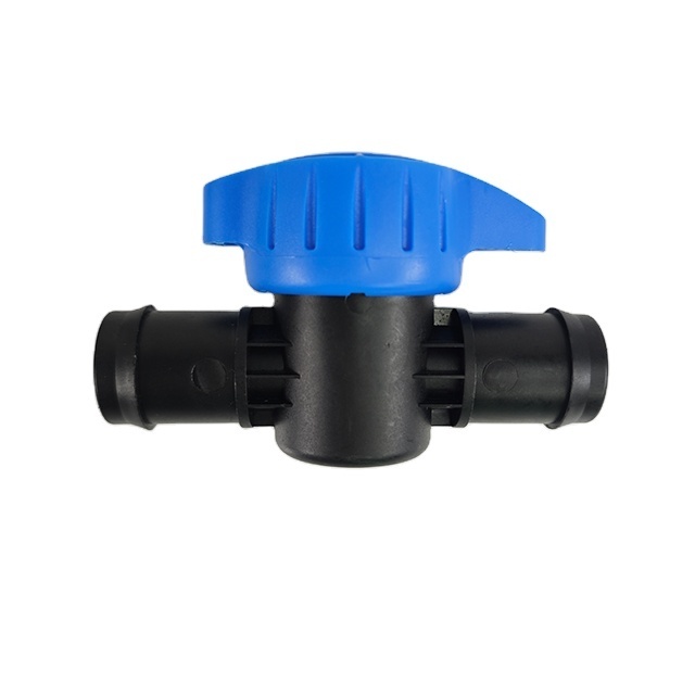 Lion Plastic Barbed Insert Lock Mini Valve For main HD PE pipe Dn32