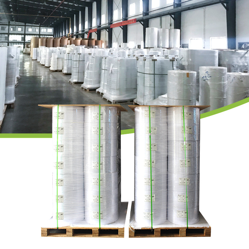 Factory Supply Jumbo Roll Direct Thermal Self-Adhesive Waterproof Label Stickers Printing Paper Adhesive for Packaging