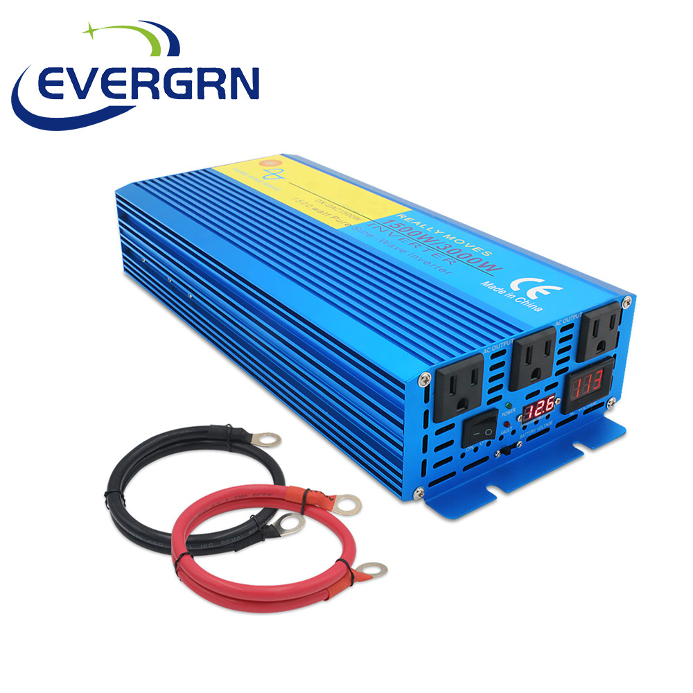 Get Latest Price Inversor Onda Sinusoidal Pura Inverter 12v To 110v 1500w 3000w Car Invert Power