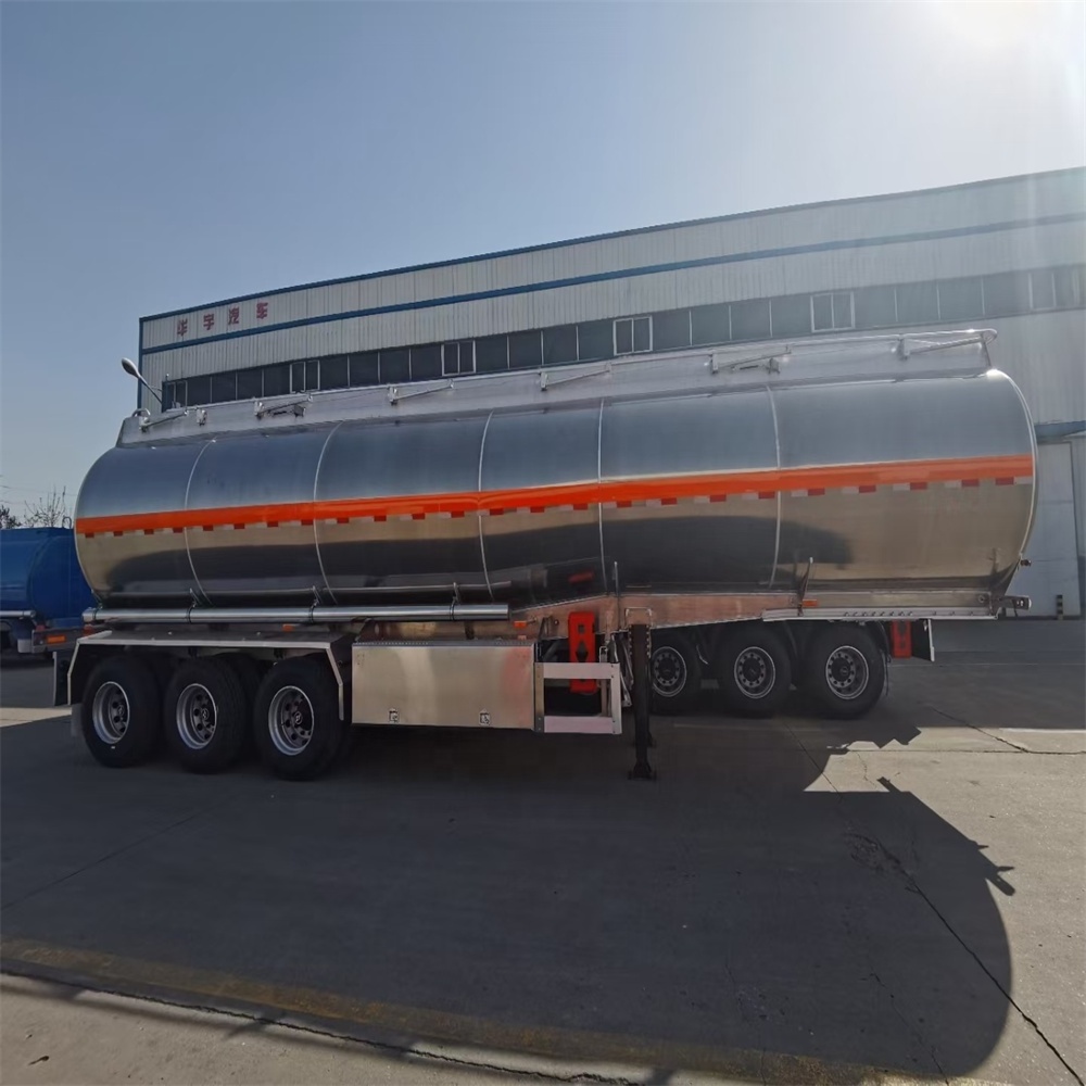 Transport 45000 Liters 40 Feet Steel Oil Diesel Fuel Tank Trailer