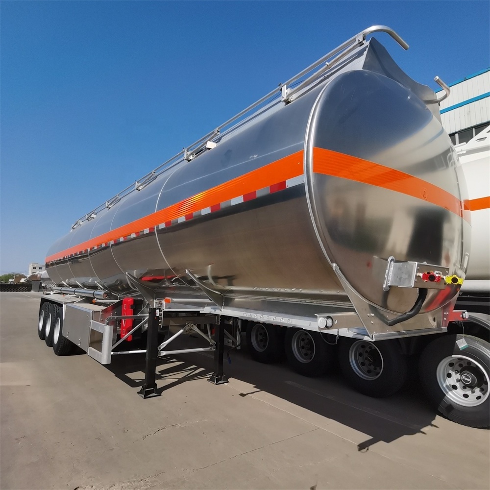 40 Feet Stable Transport Steel 45000 Liters Oil Diesel Fuel Tank Trailer