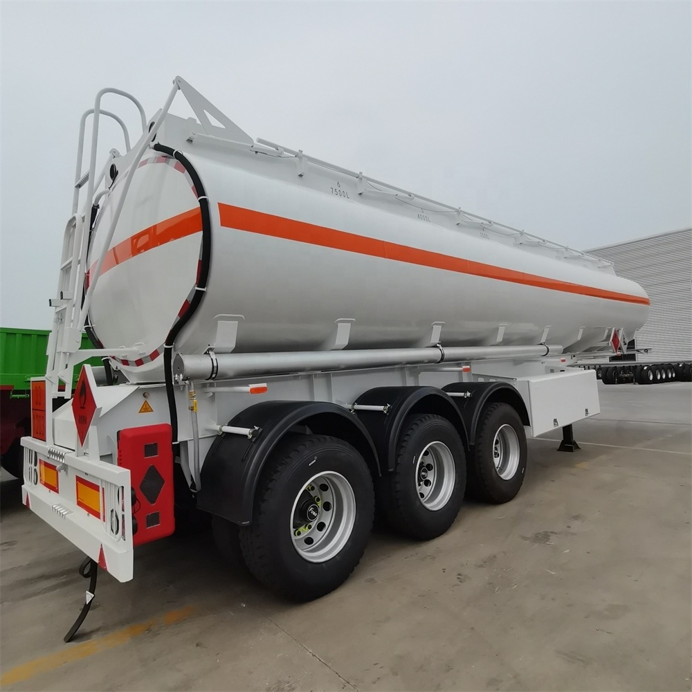 40 Feet Stable Transport Steel 45000 Liters Oil Diesel Fuel Tank Trailer