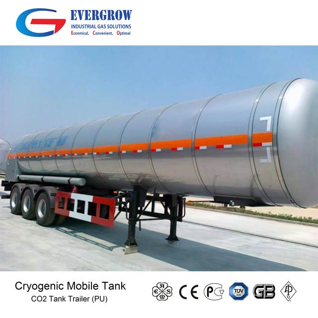 liquid CO2 oxygen transport tank truck