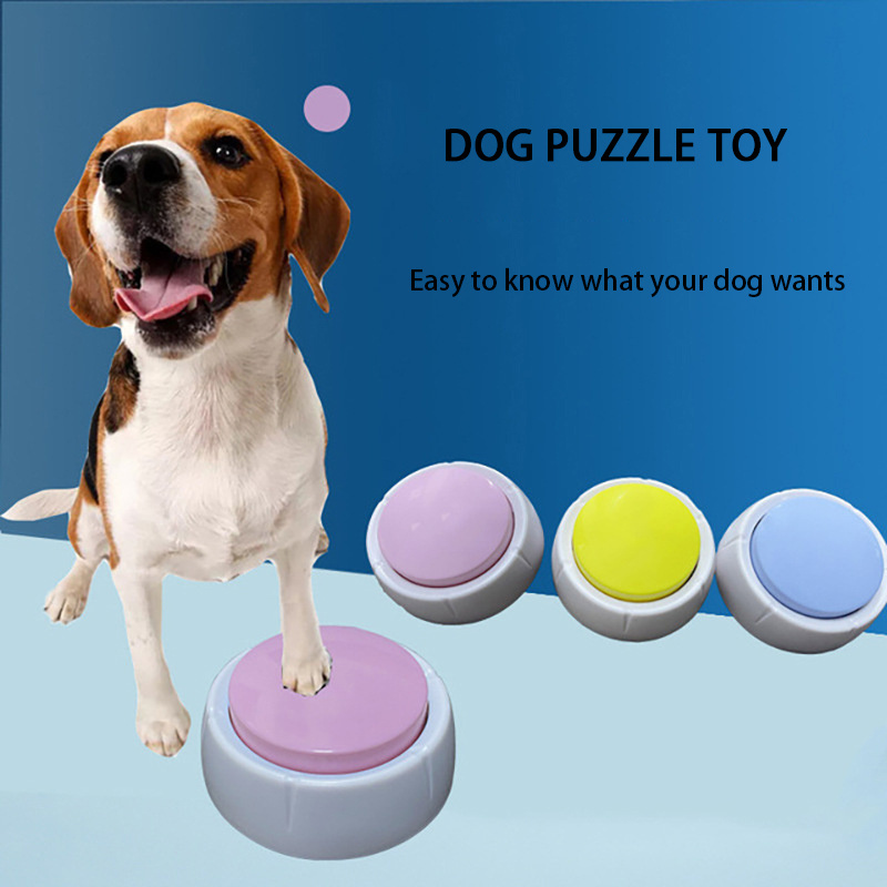 Hot Selling recordable dog training button talking sound mat voice recorder pet answer communication push dog paw button