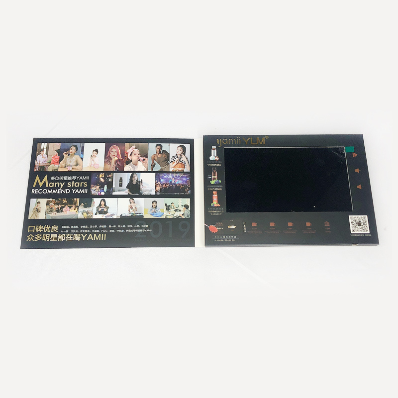 Business Promotion Cheap Card Lcd Video Visit Card Player Brochure Portable HD Video Booklet 7 Inch