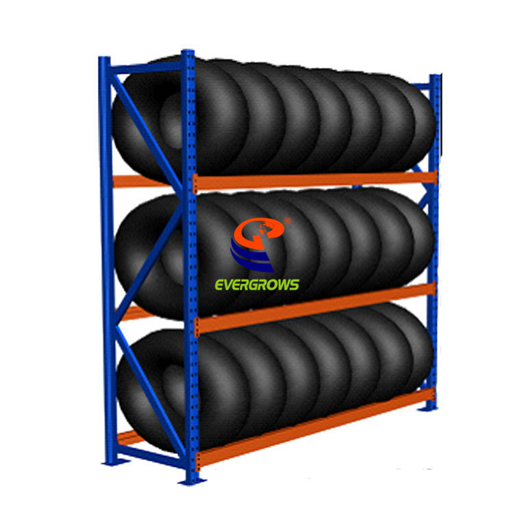 Steel Storage Car Tire Display Rack, Tire Shelf, Car Accessories Display Rack Estante De Pneus