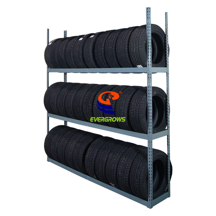 Steel Storage Car Tire Display Rack, Tire Shelf, Car Accessories Display Rack Estante De Pneus