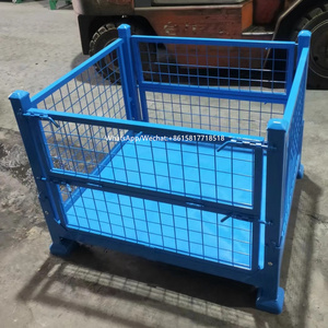 China Supplier Custom Size Steel Foldable Mesh Box Pallet