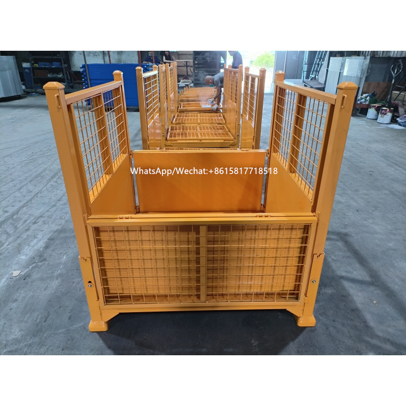 Wire Mesh Container/Stackable Steel Storage Bins/Pallet Stillage Cage