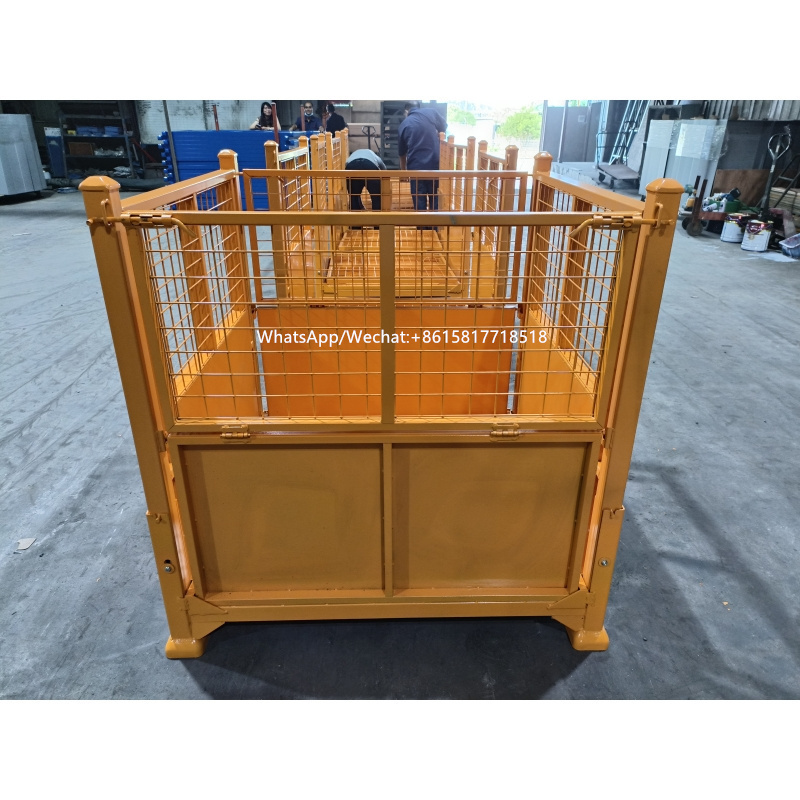 Wire Mesh Container/Stackable Steel Storage Bins/Pallet Stillage Cage