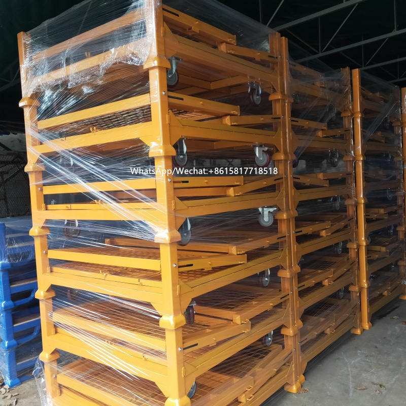 Manufacture China Factory Wire Mesh Pallet Cage Firewood Cage For Sale In Shock