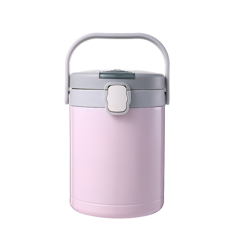 New School Insulated Kids Food Grade Stainless Steel Vacuum Bento Lunch box Wide Mouth Food Jar With Spoon Leak Proof Lid